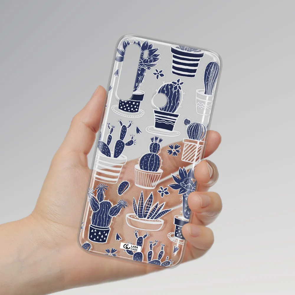 Blue Cactus Xiaomi Note 8 Clear TPU Case