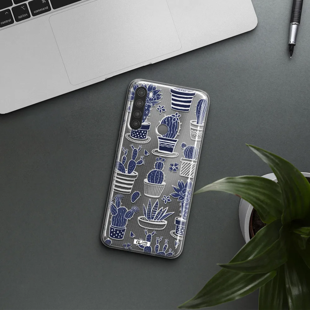 Blue Cactus Xiaomi Note 8 Clear TPU Case