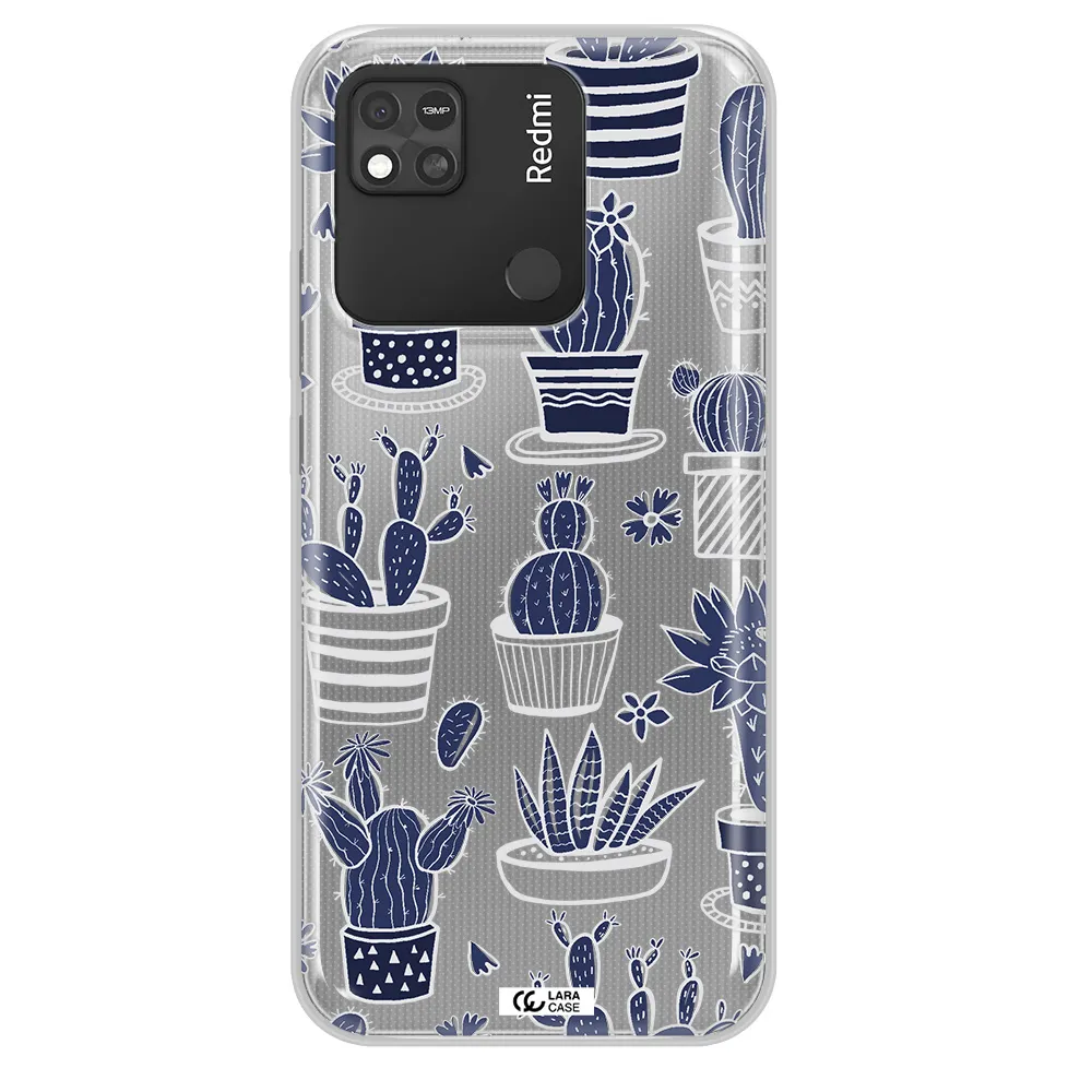 Blue Cactus Xiaomi Redmi 10A Clear TPU Case