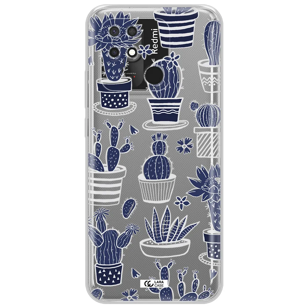 Blue Cactus Xiaomi Redmi 10C Clear TPU Case