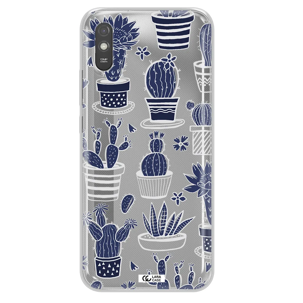 Blue Cactus Xiaomi Redmi 9A Clear TPU Case
