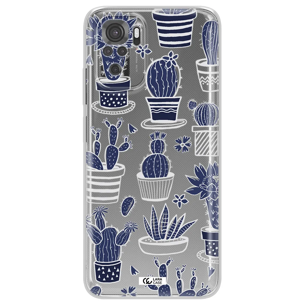 Blue Cactus Xiaomi Redmi Note 10S Clear Tpu Case