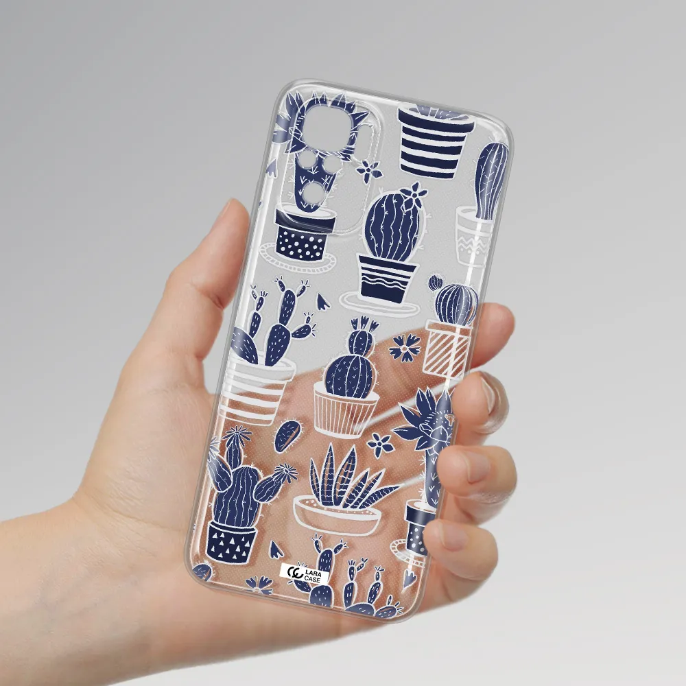 Blue Cactus Xiaomi Redmi Note 10S Clear Tpu Case