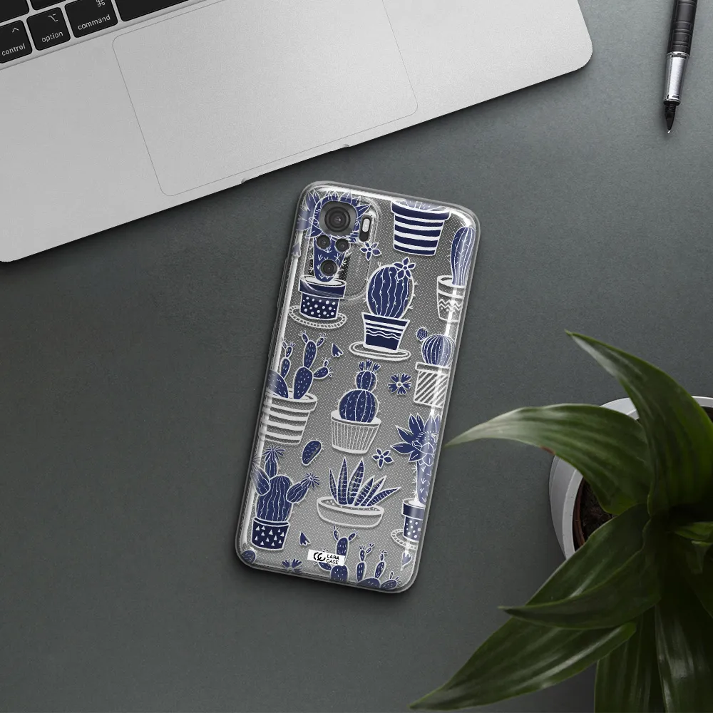 Blue Cactus Xiaomi Redmi Note 10S Clear Tpu Case