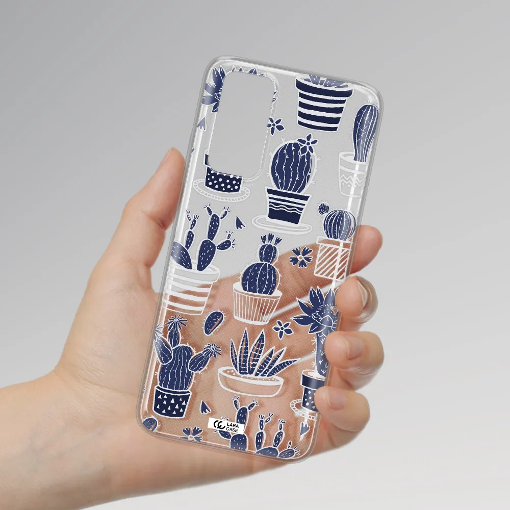 Blue Cactus Xiaomi Redmi Note 11 Clear TPU Case