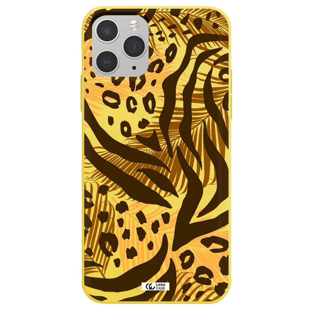 Be Wild Apple iPhone 11 pro max Silicone canary yellow Case