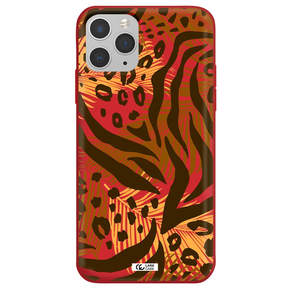 Be Wild Apple iPhone 11 pro max Silicone Imperial Red Case
