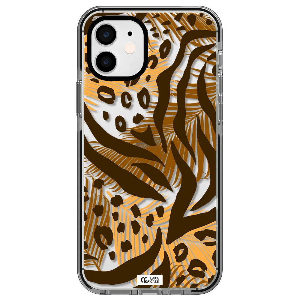 Be Wild Apple iPhone 12 impact black border Case