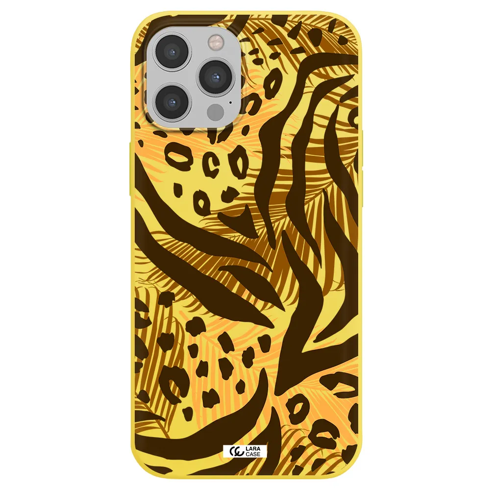 Be Wild Apple iPhone 12 pro max Silicone canary yellow Case