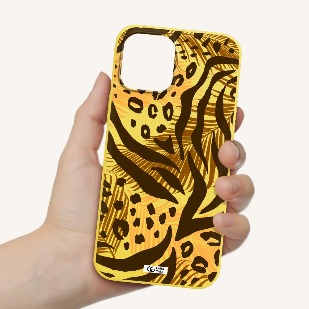 Be Wild Apple iPhone 12 pro max Silicone canary yellow Case