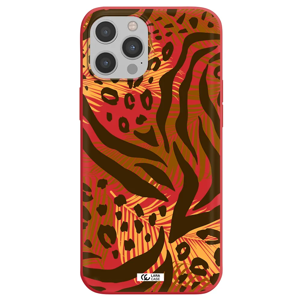 Be Wild Apple iPhone 12 pro max Silicone Imperial Red Case
