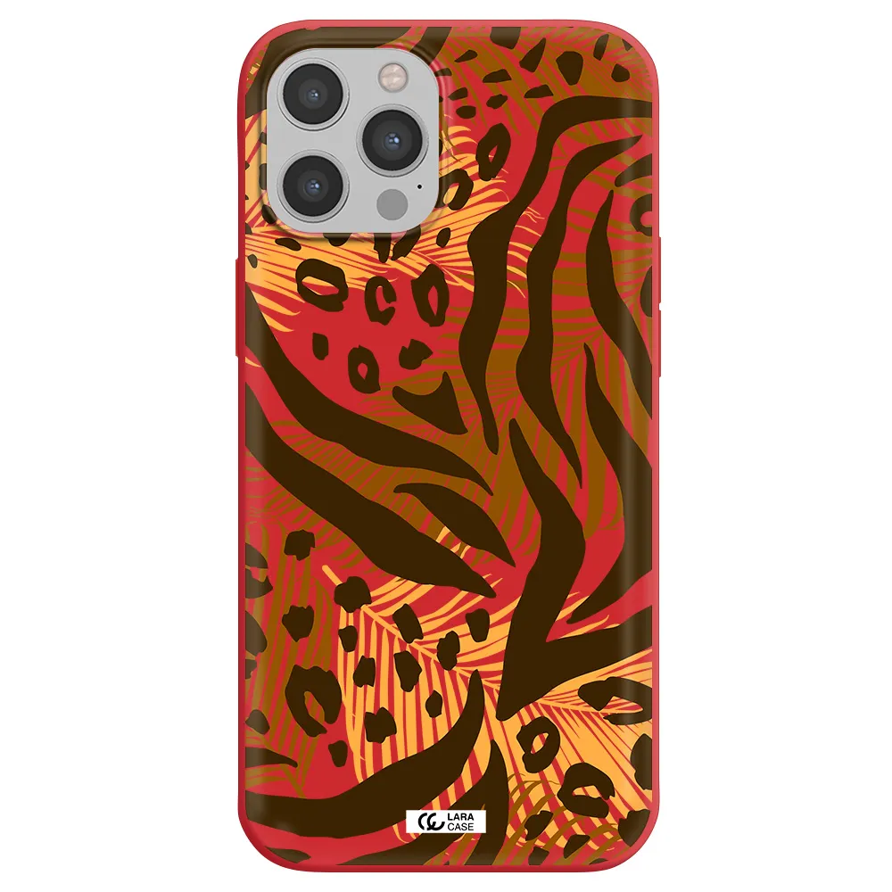 Be Wild Apple iPhone 12 pro Silicone Imperial Red Case