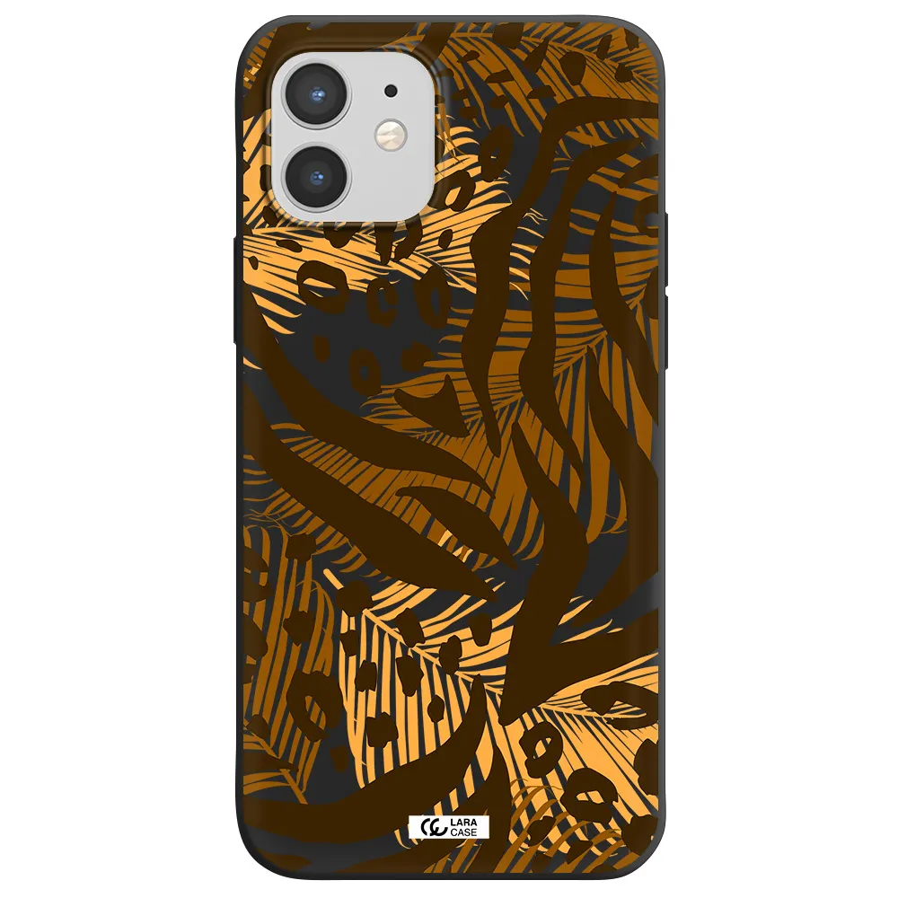 Be Wild Apple iPhone 12 Silicone black Case