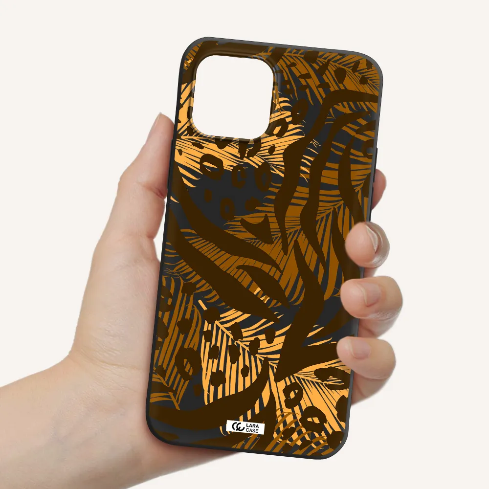 Be Wild Apple iPhone 12 Silicone black Case