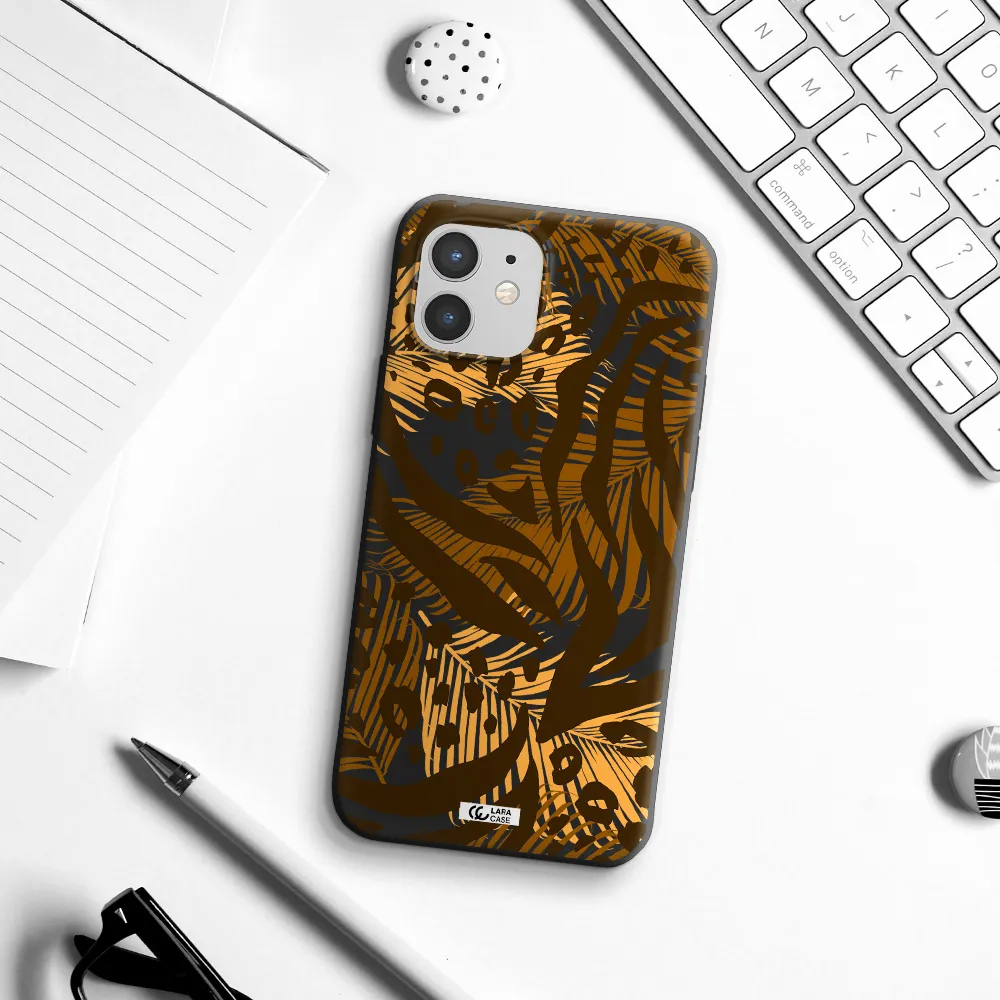 Be Wild Apple iPhone 12 Silicone black Case