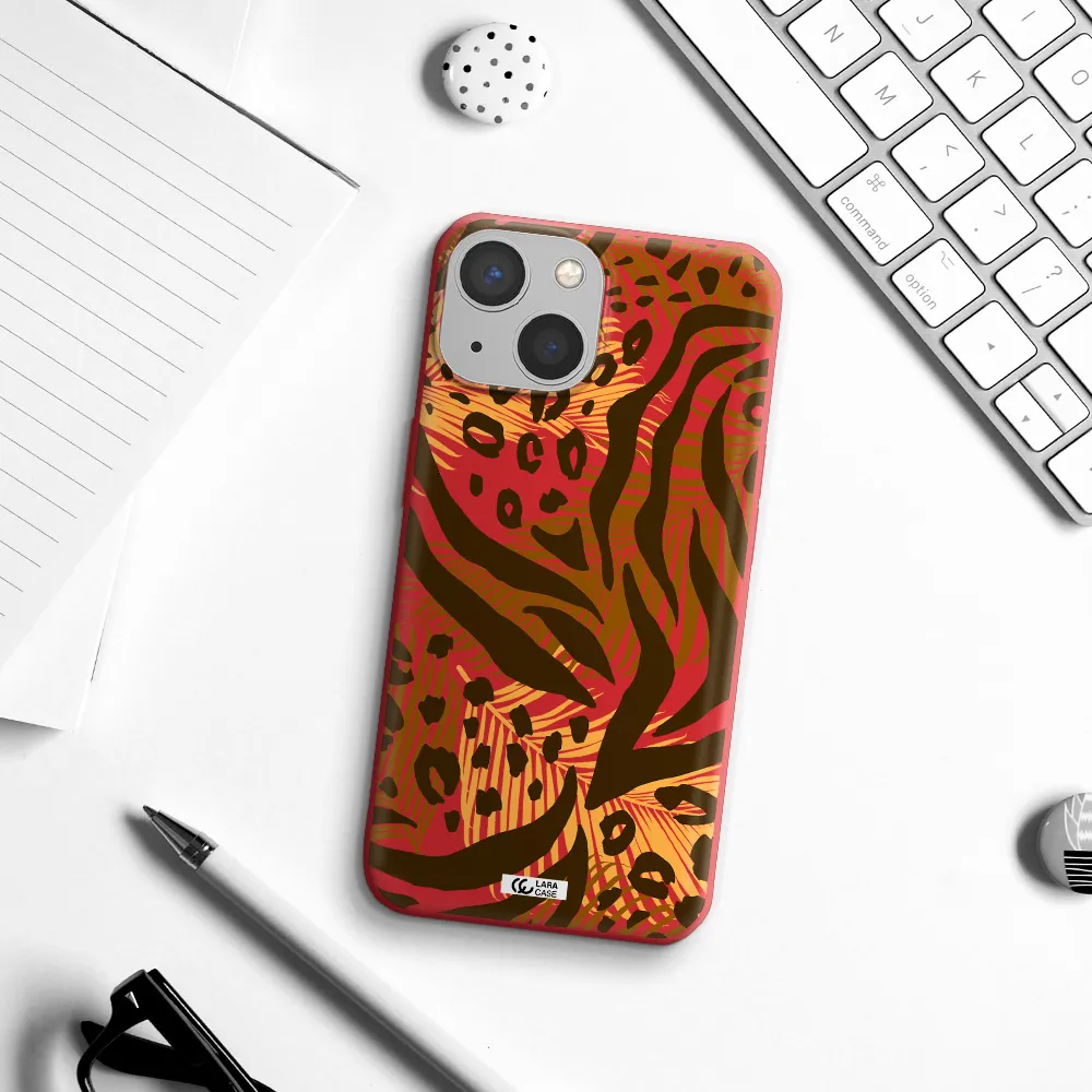 Be Wild Apple iPhone 13 mini Silicone Imperial Red Case