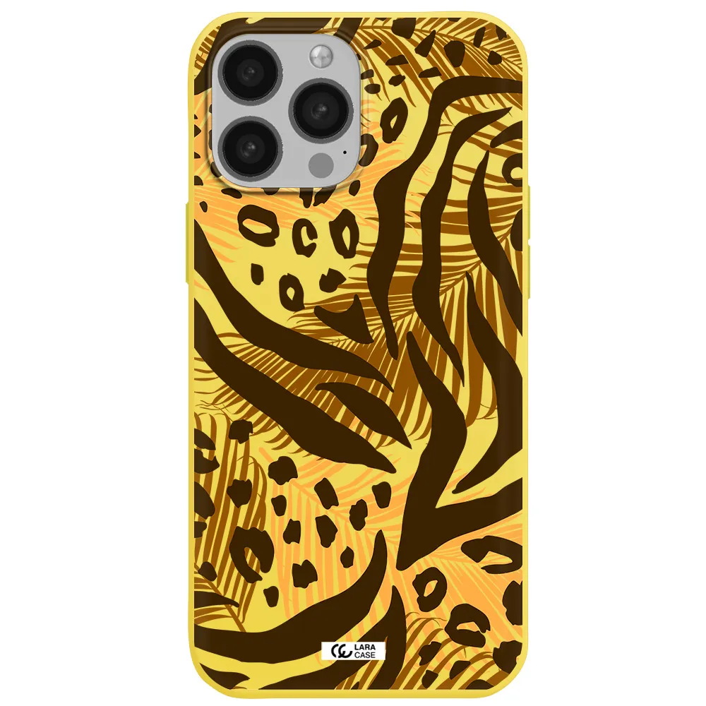Be Wild Apple iPhone 13 Pro Max Silicone canary yellow Case