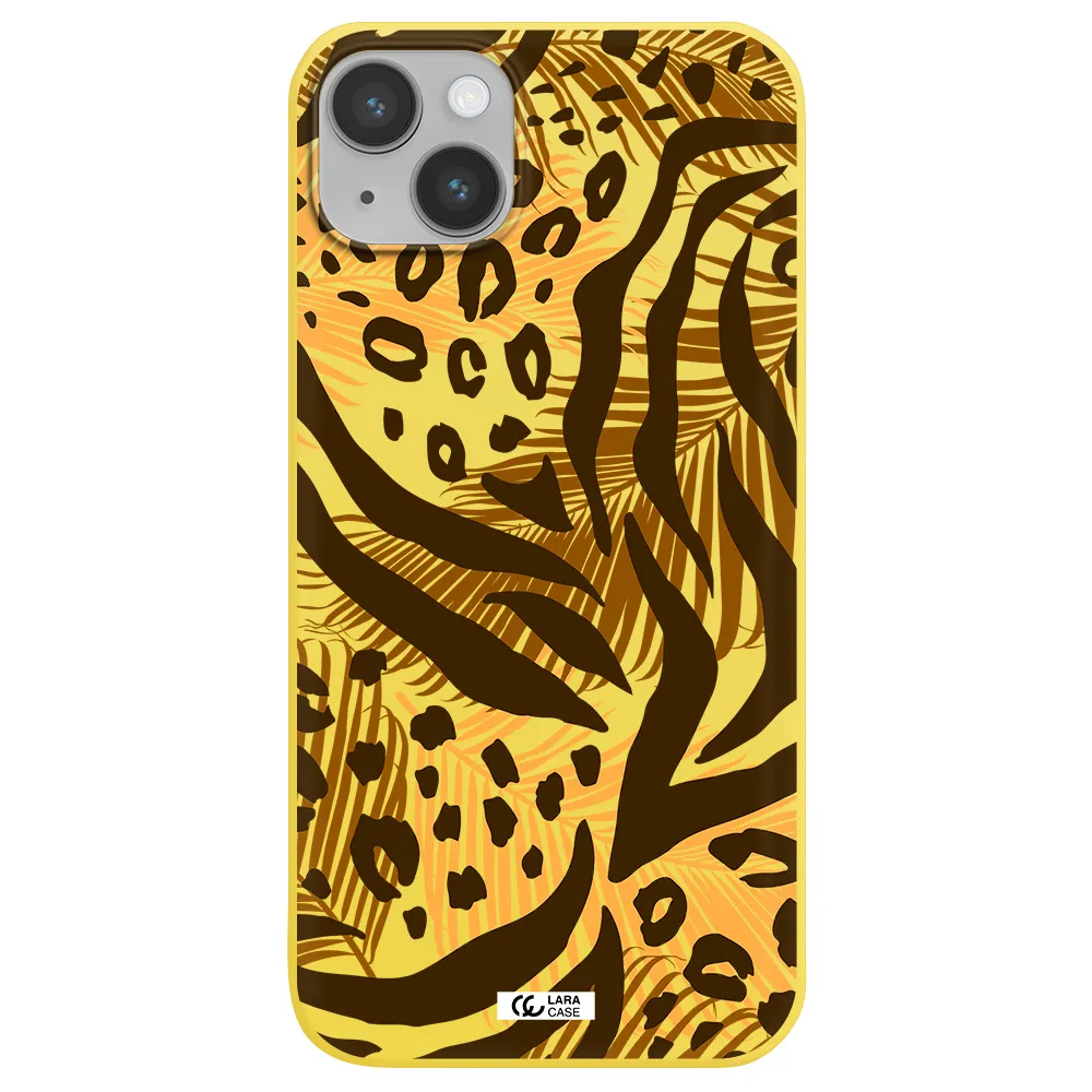 Be Wild Apple iPhone 14 plus Silicone canary yellow Case