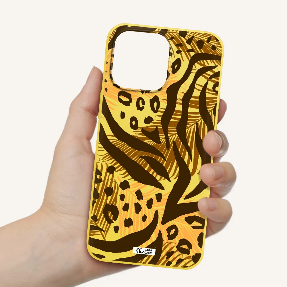 Be Wild Apple iPhone 14 pro max Silicone canary yellow Case