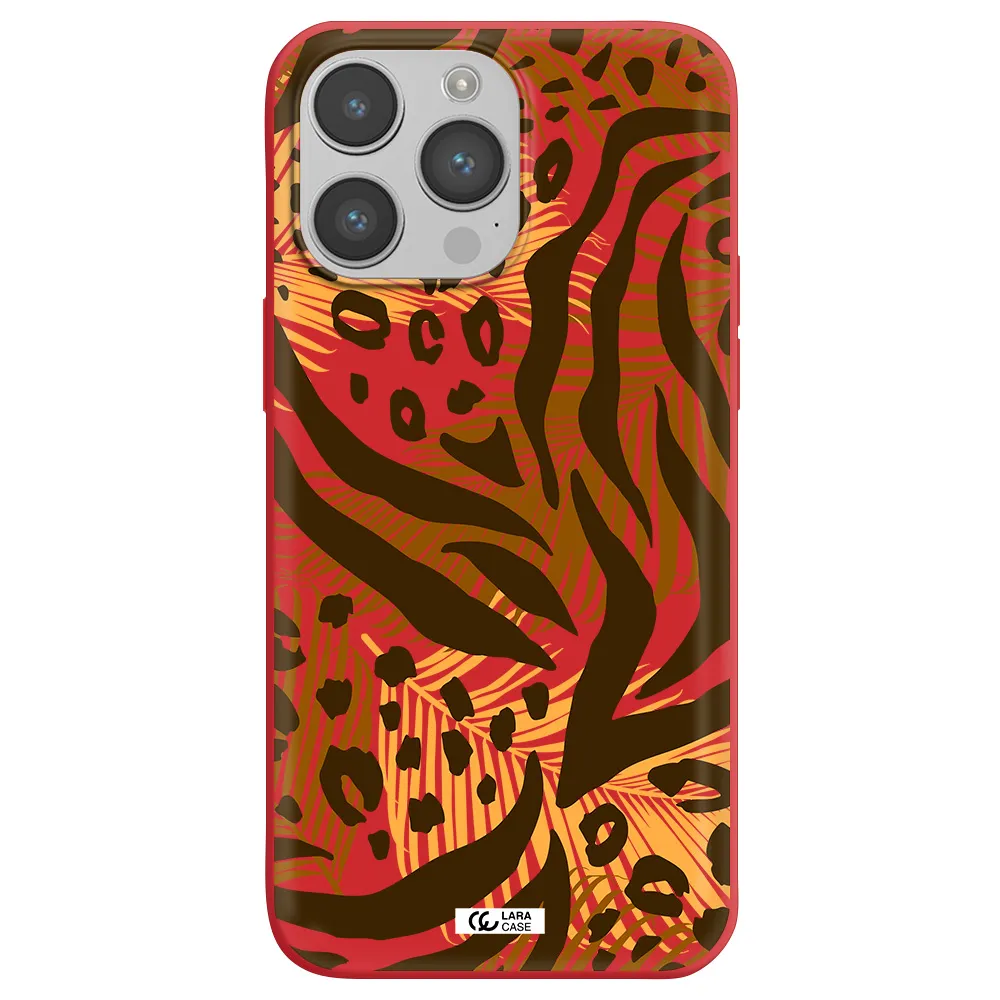 Be Wild Apple iPhone 14 pro max Silicone Imperial Red Case