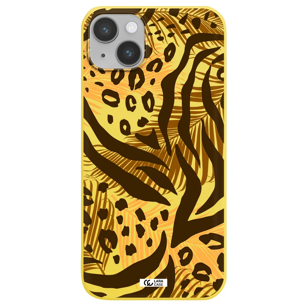 Be Wild Apple iPhone 14 Silicone canary yellow Case