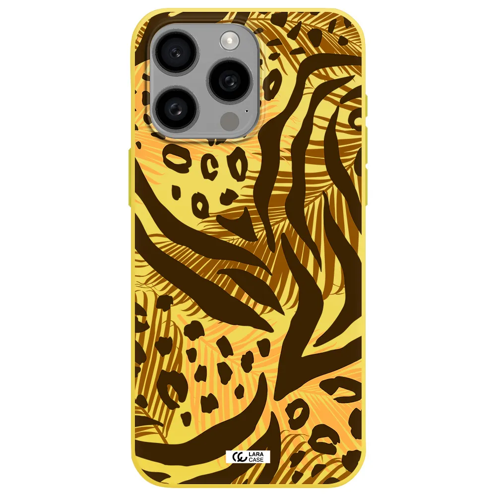 Be Wild Apple Iphone 15 Pro max Silicone canary yellow Case