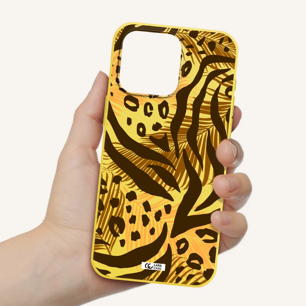 Be Wild Apple Iphone 15 Pro max Silicone canary yellow Case