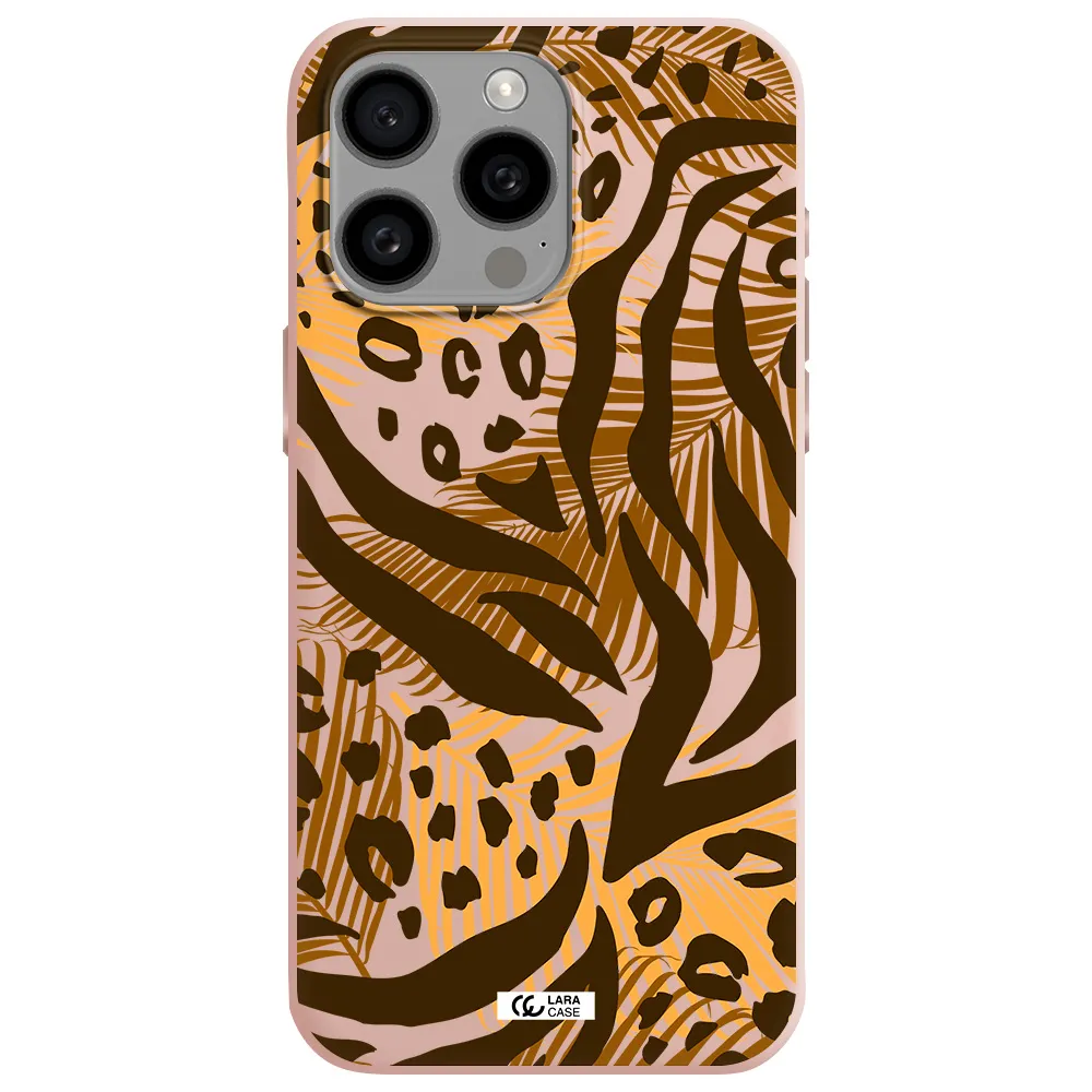 Be Wild Apple Iphone 15 Pro max Silicone pastel pink Case