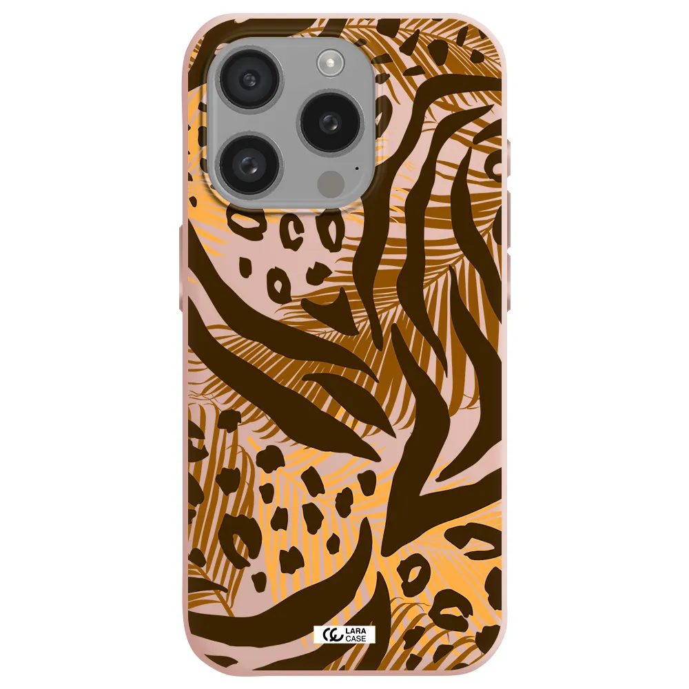 Be Wild Apple Iphone 15 Pro Silicone Pastel Pink Case