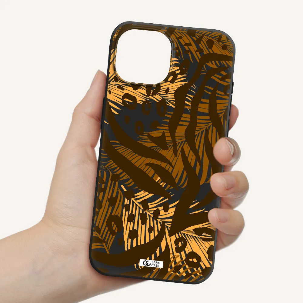 Be Wild Apple iPhone 15 Silicone black Case