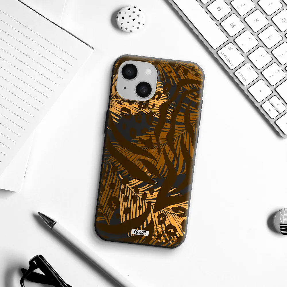 Be Wild Apple iPhone 15 Silicone black Case