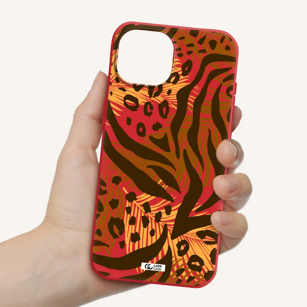 Be Wild Apple Iphone 15 Silicone Imperial Red Case