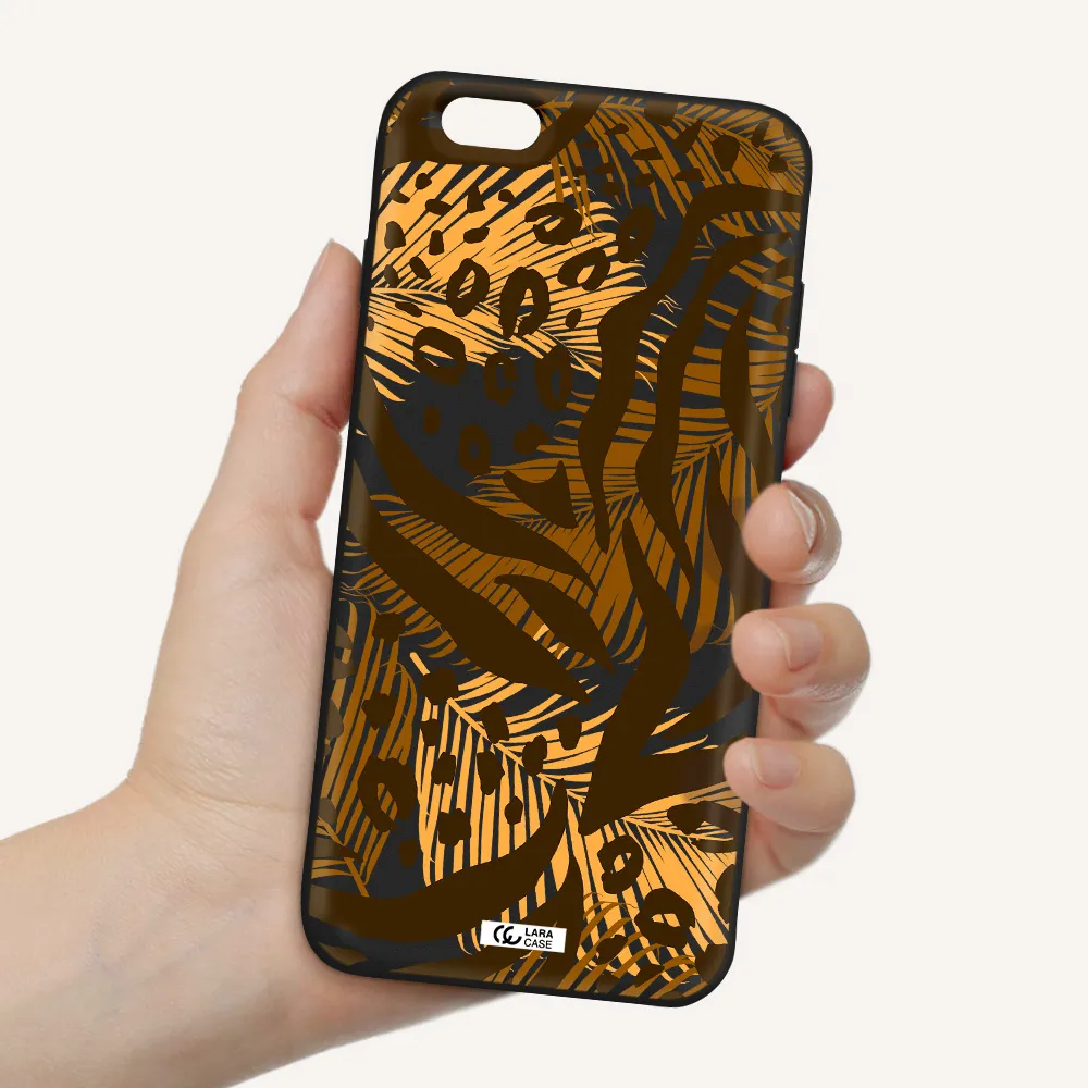 Be Wild Apple iPhone 6 s plus Silicone black Case