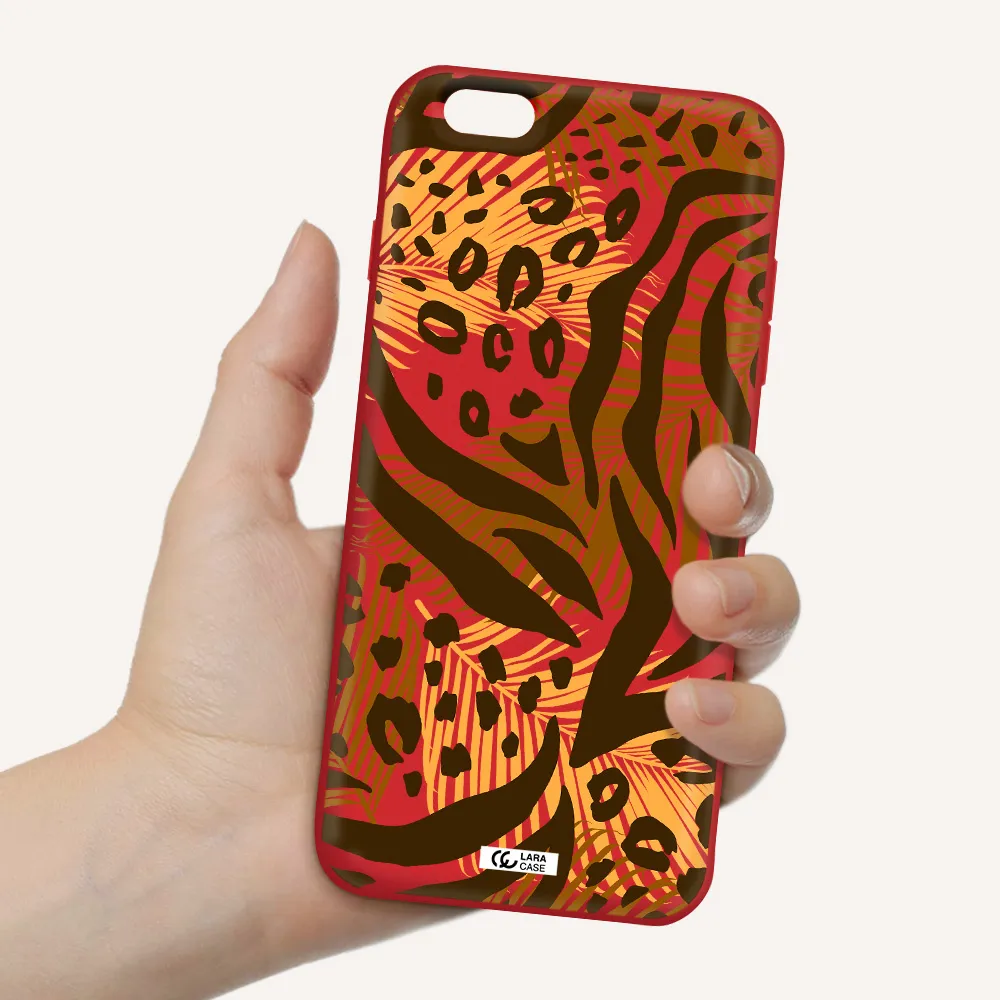 Be Wild Apple iPhone 6S Silicone Imperial Red Case