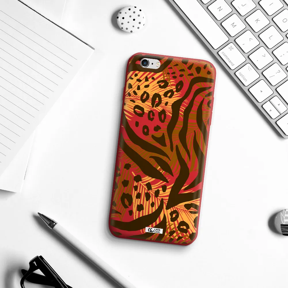 Be Wild Apple iPhone 6S Silicone Imperial Red Case
