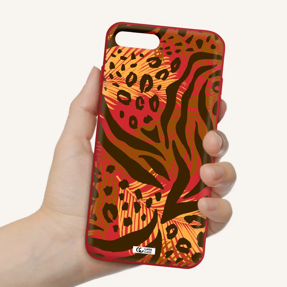 Be Wild Apple iPhone 7 plus Silicone Imperial Red Case