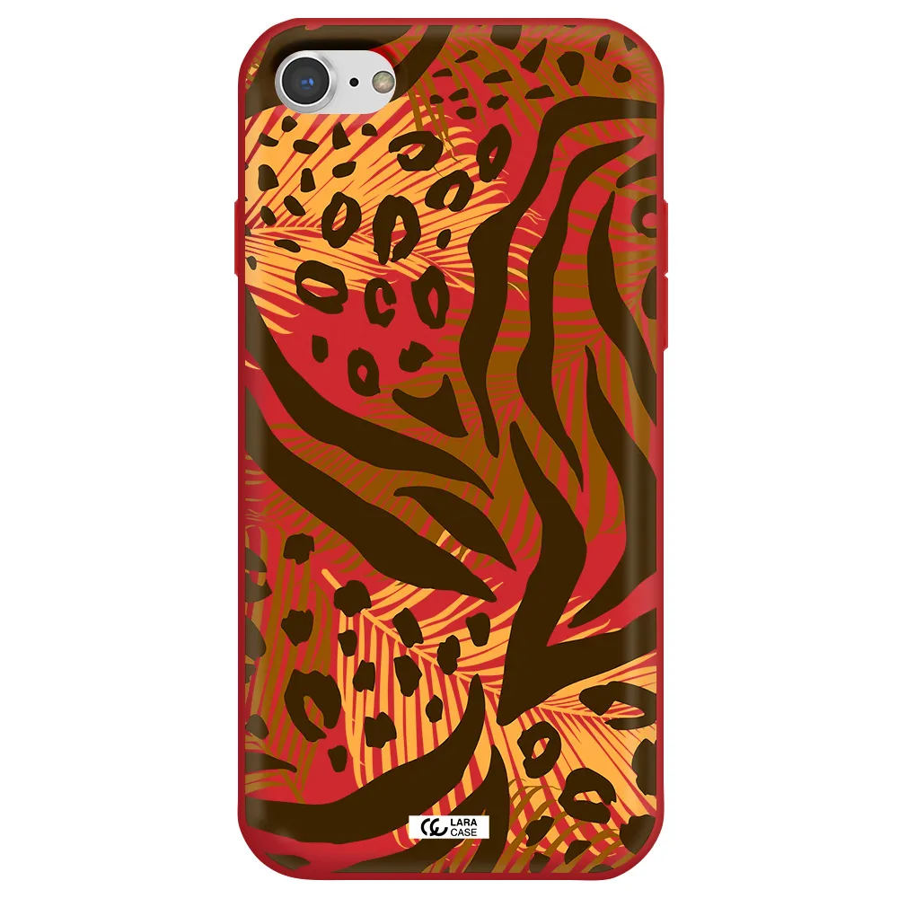 Be Wild Apple iPhone 7 Silicone Imperial Red Case