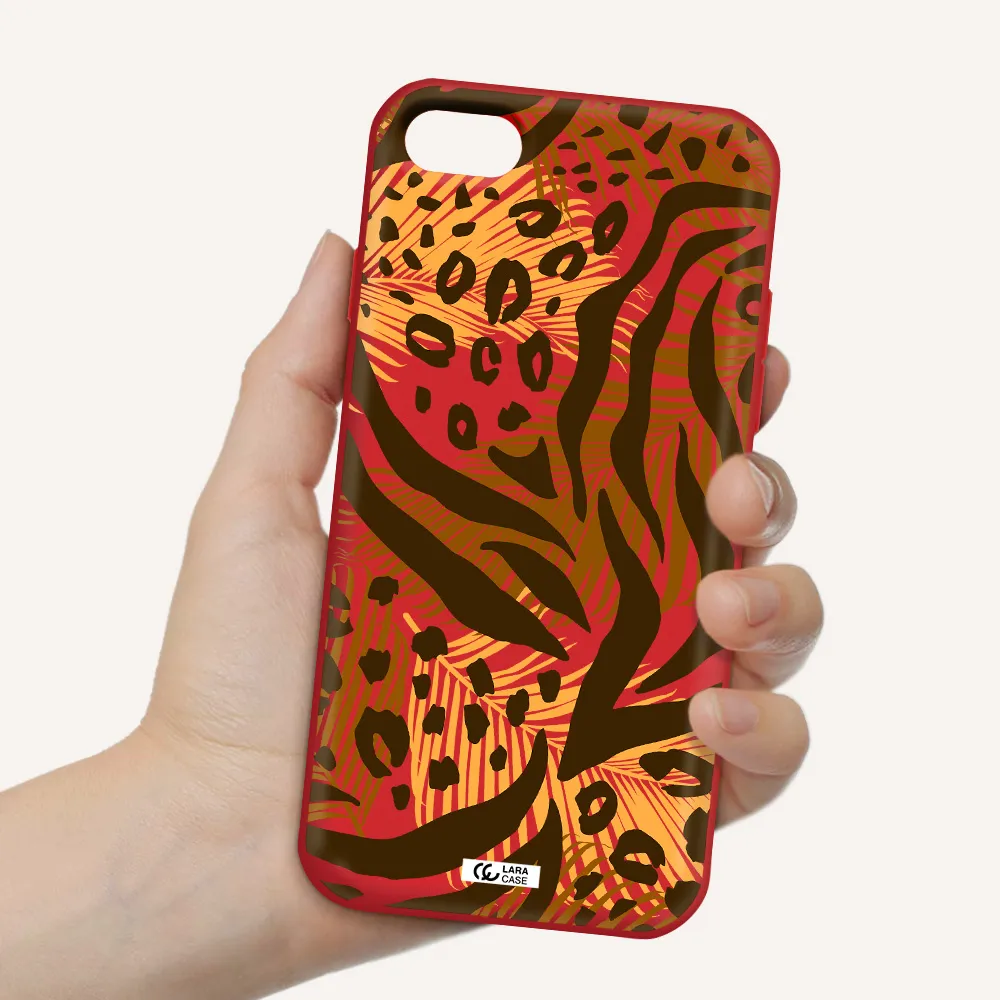 Be Wild Apple iPhone 7 Silicone Imperial Red Case