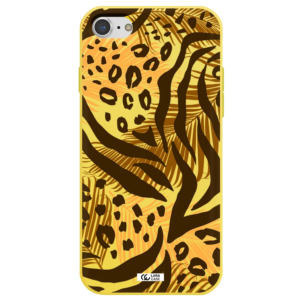 Be Wild Apple iPhone 8 Silicone canary yellow Case