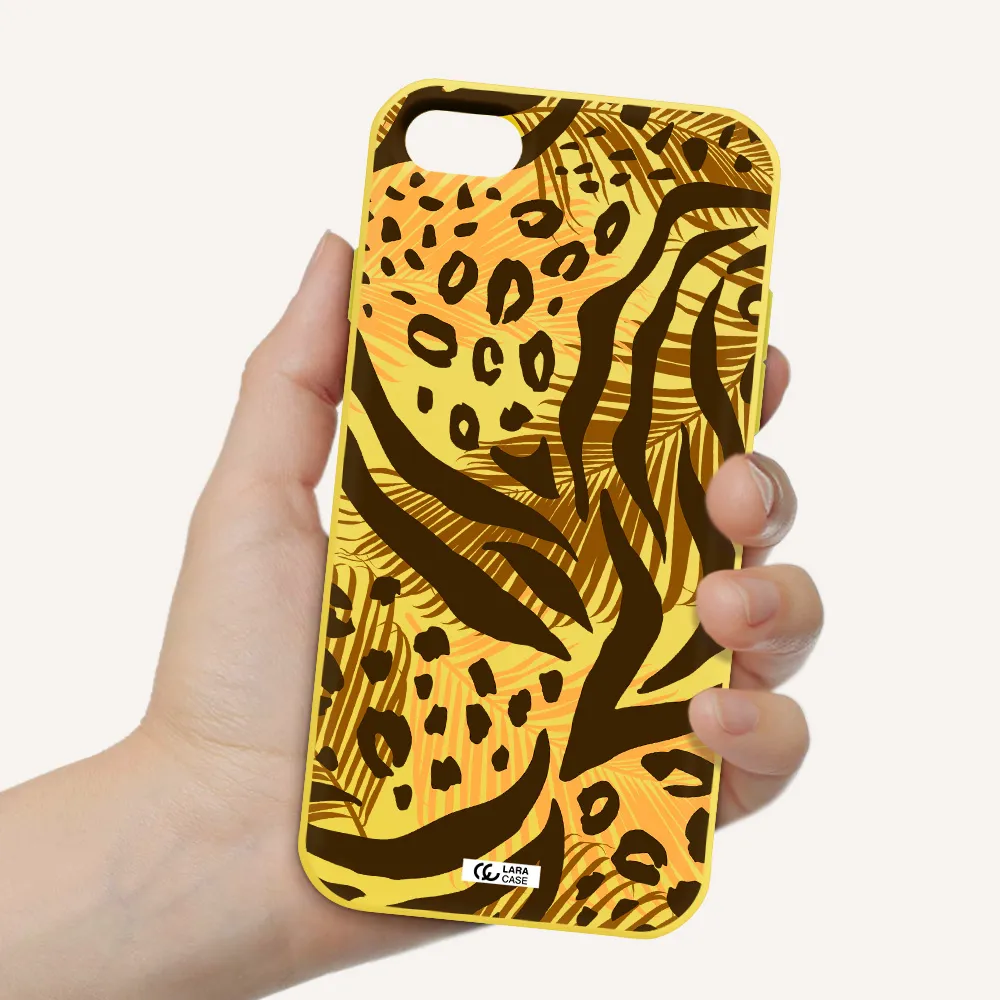 Be Wild Apple iPhone 8 Silicone canary yellow Case
