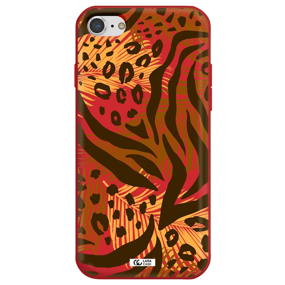 Be Wild Apple iPhone 8 Silicone Imperial Red Case