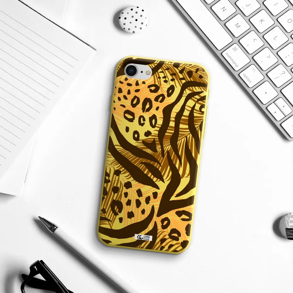 Be Wild Apple iPhone se 2020 Silicone canary yellow Case