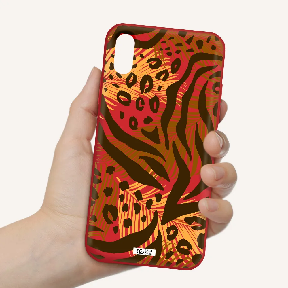 Be Wild Apple iPhone X Silicone Imperial Red Case