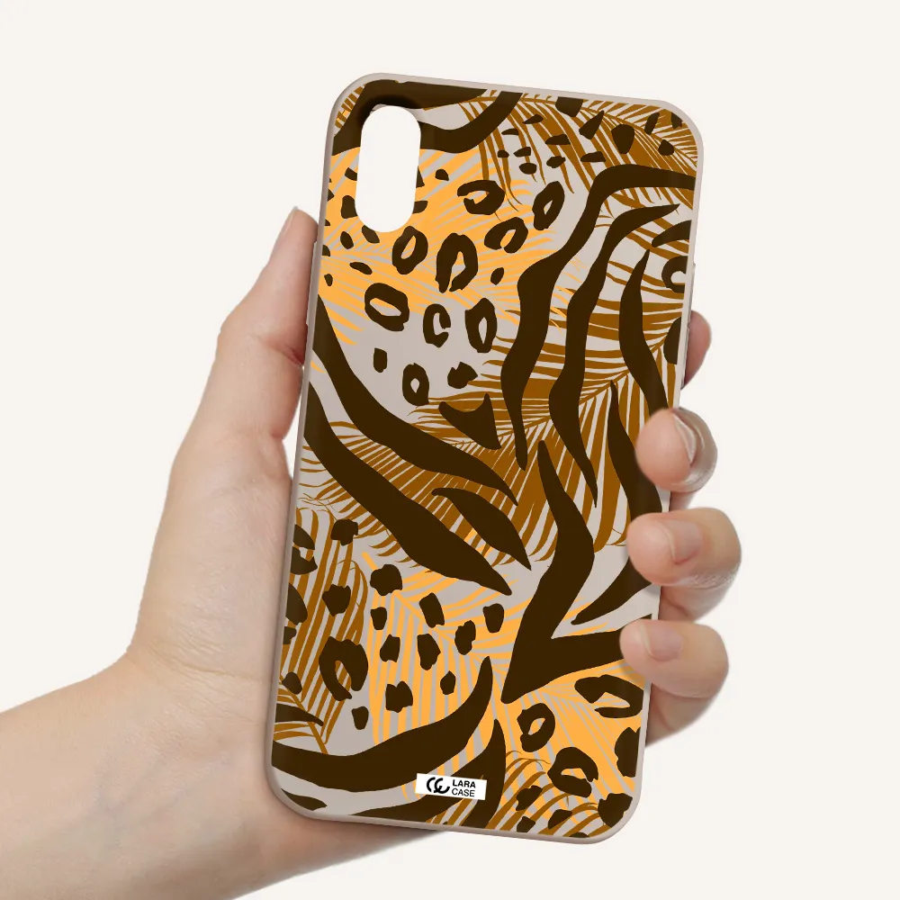 Be Wild Apple iPhone XS Silicone Stone Case