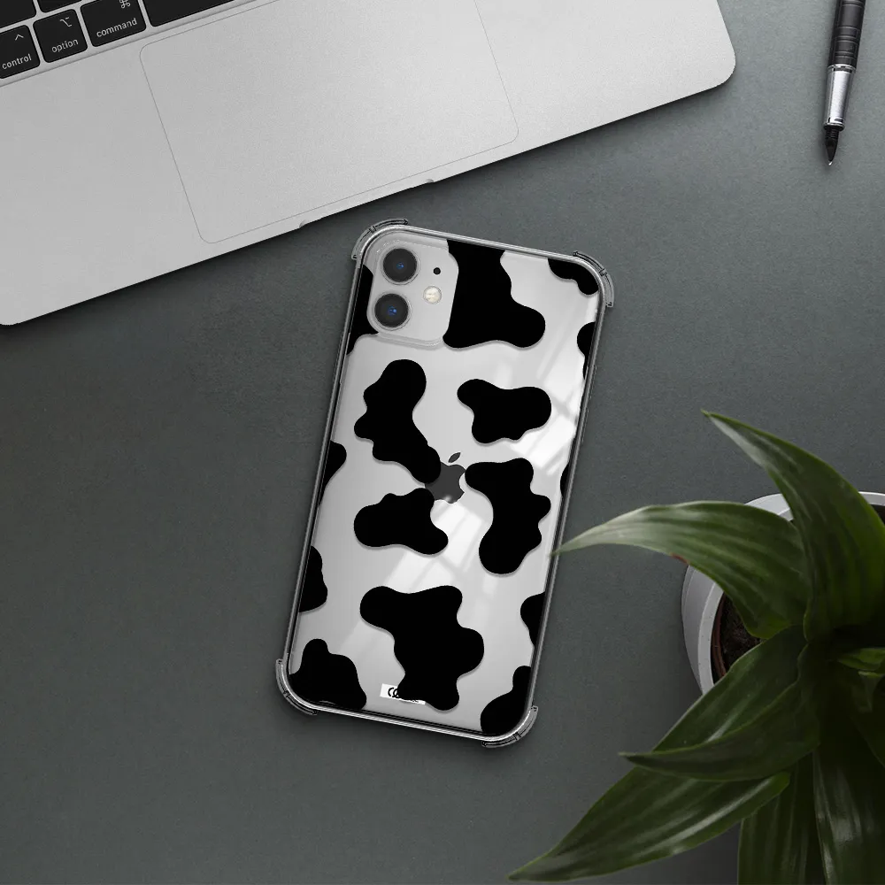 Cow Print Apple iPhone 11 Clear PC Case