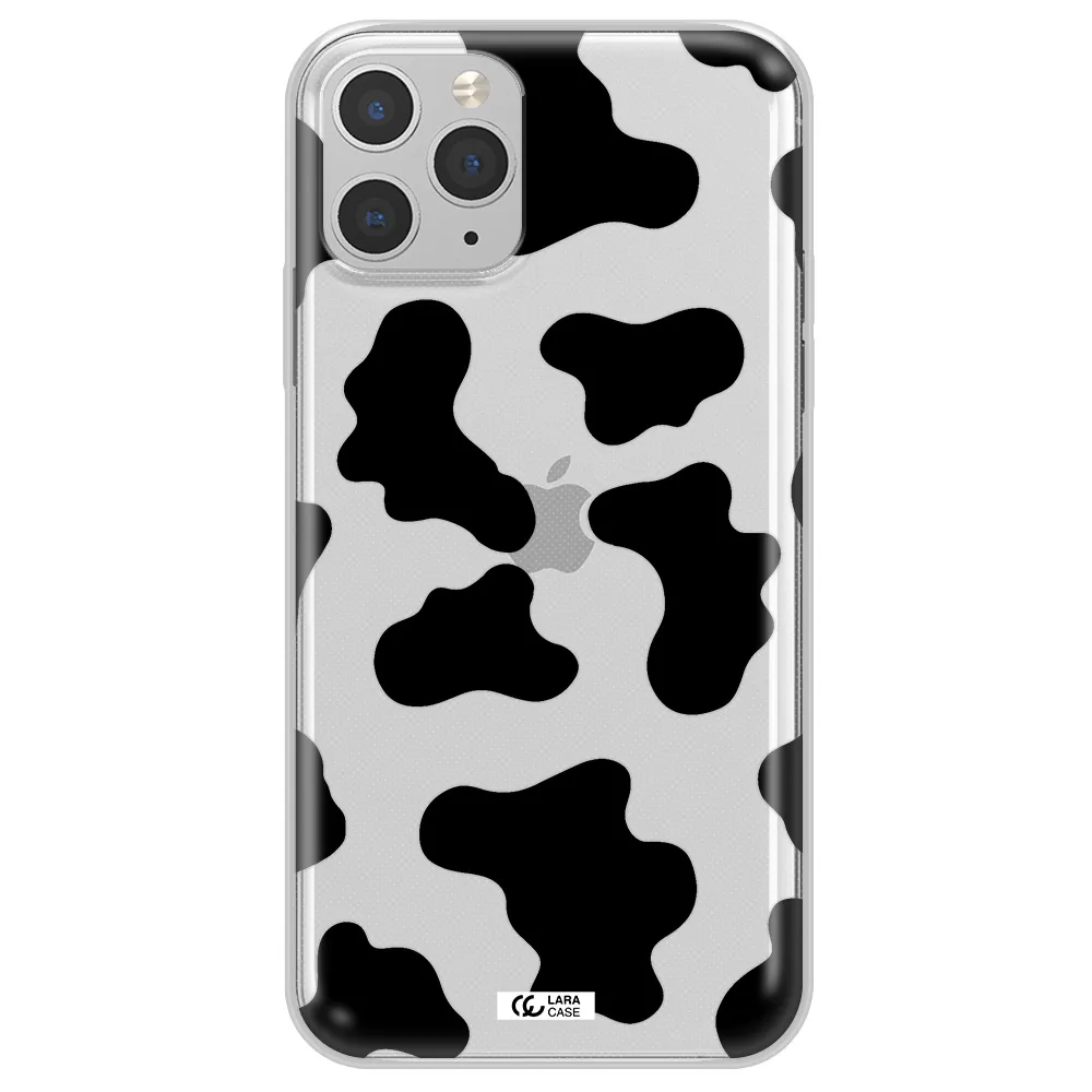 Cow Print Apple iPhone 11 pro max Clear TPU Case
