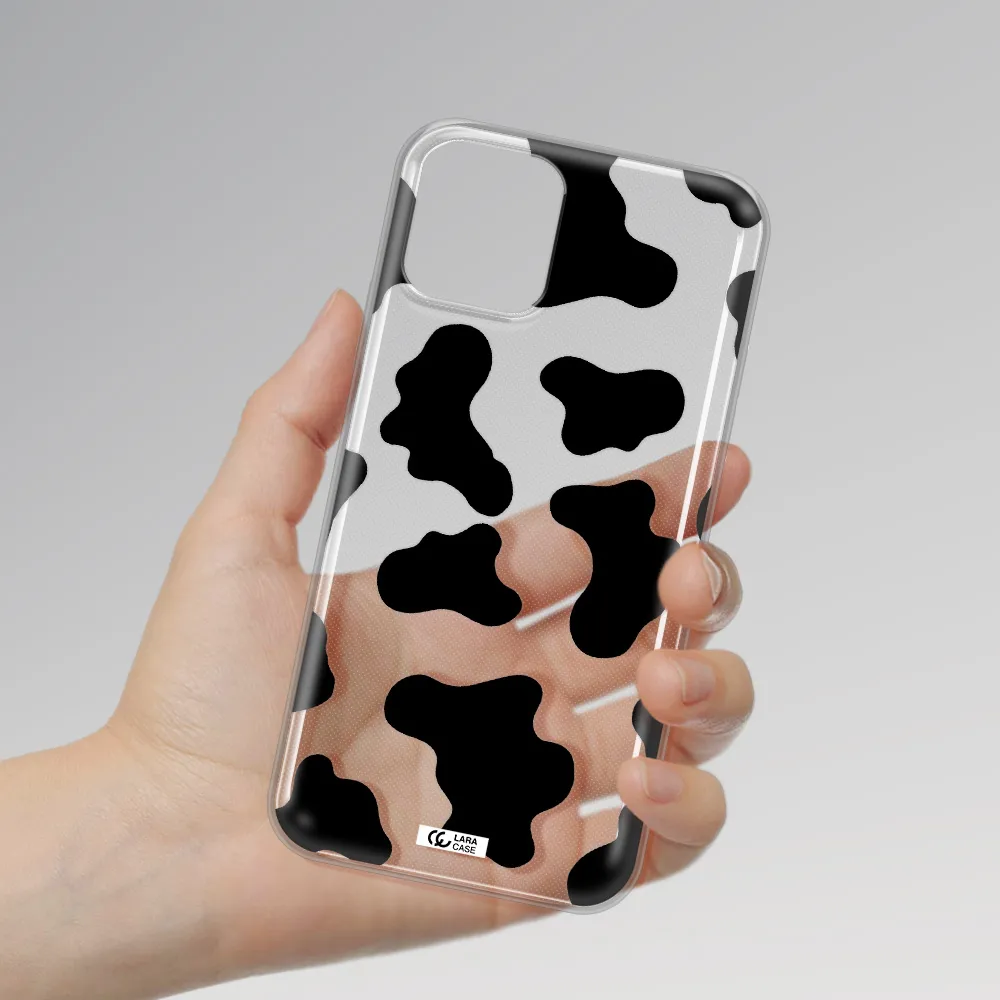 Cow Print Apple iPhone 11 pro max Clear TPU Case