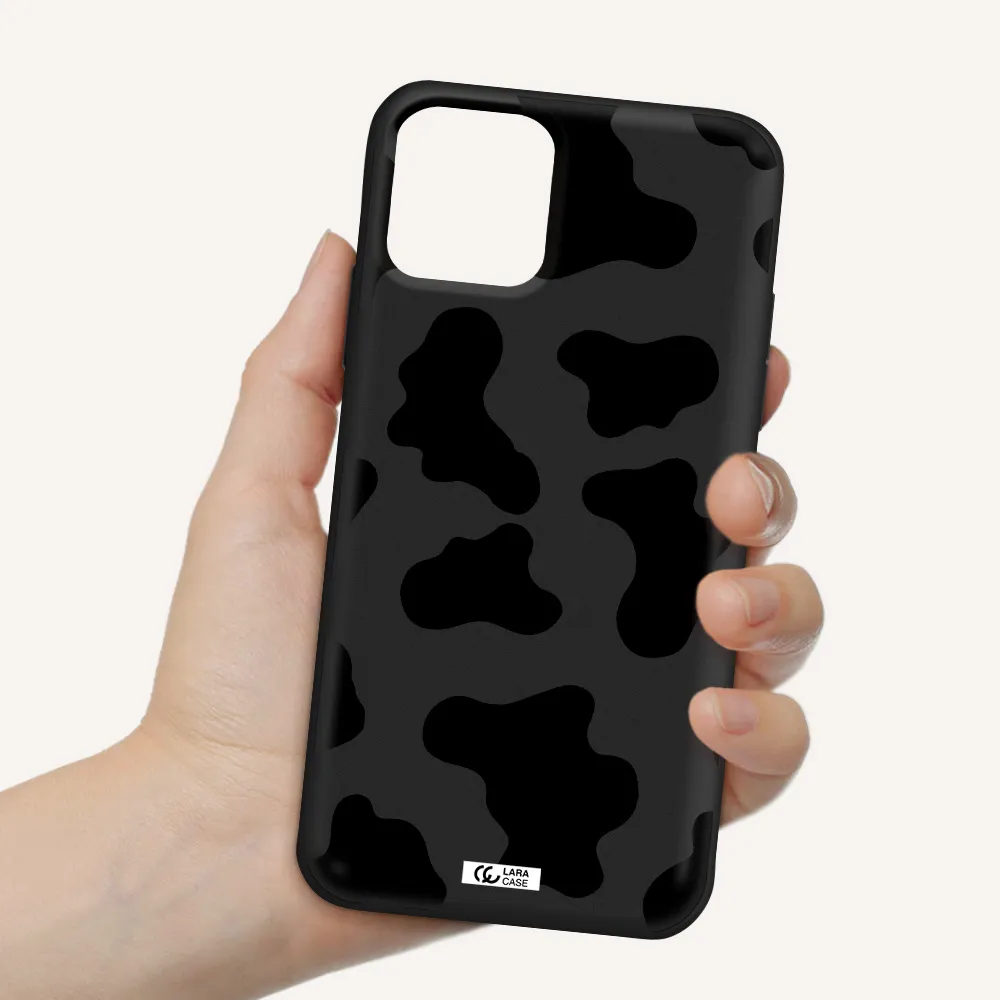 Cow Print Apple iPhone 11 pro max Silicone black Case