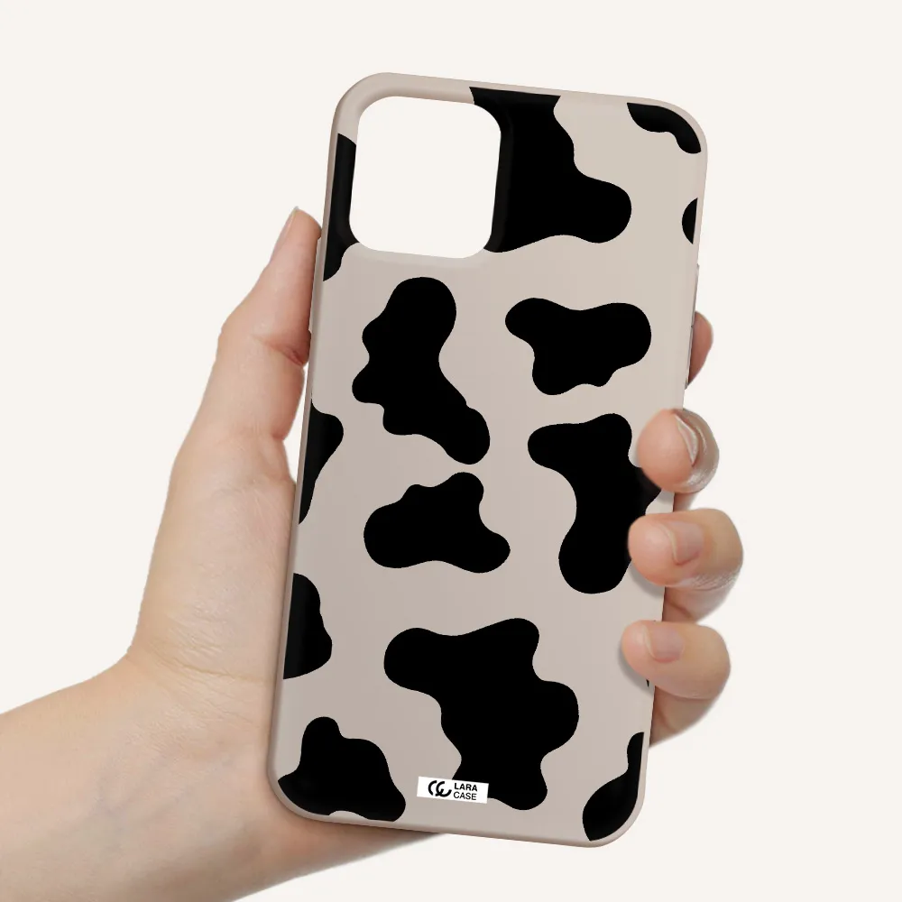 Cow Print Apple iPhone 11 pro Silicone Stone Case