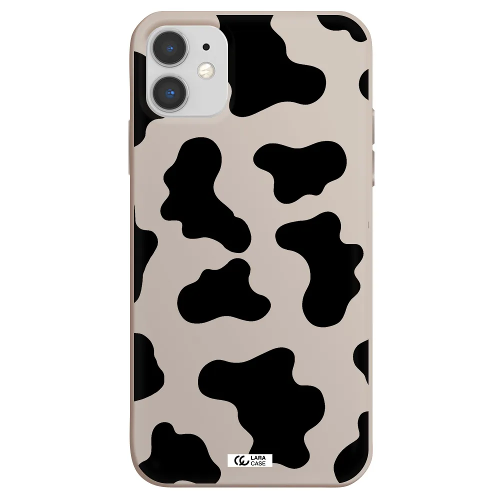Cow Print Apple iPhone 11 Silicone Stone Case